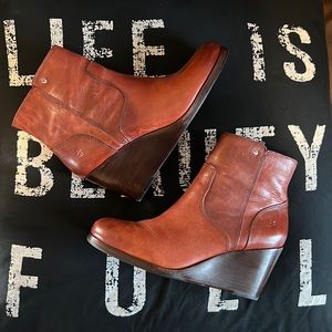 Frye Emma Wedge Short Boot, Size 9